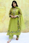 NSR 862 Heavy Faux Georgette With 5mm Embroidery Sequence Work Top With Bottom Dupatta Wholesale In India